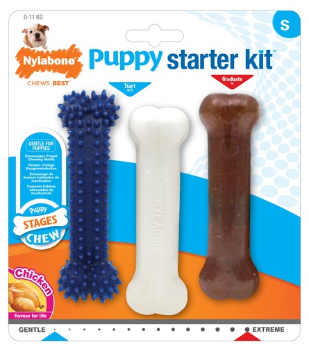 Nylabone puppy starter kit - nylabone,