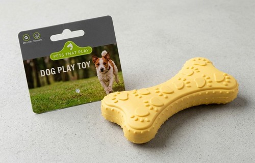 Puppy teething chew toy yellow - teething,