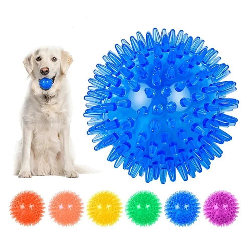 Spiky squeaky dog - dog, toy