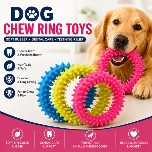 Dog puppy rubber - chew, ring
