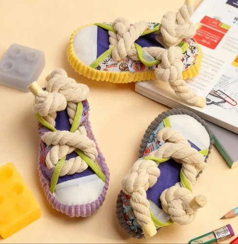 Squeaky dog chew - dog, sneaker