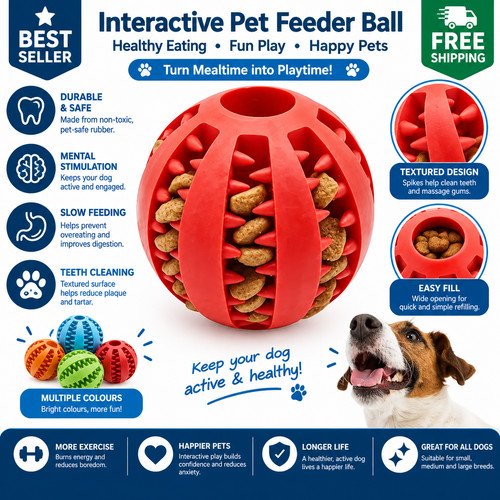 Dog treat ball bite resistant - dog,