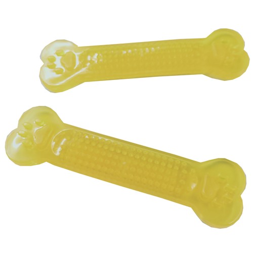 Yellow dog chew bone - yellow,